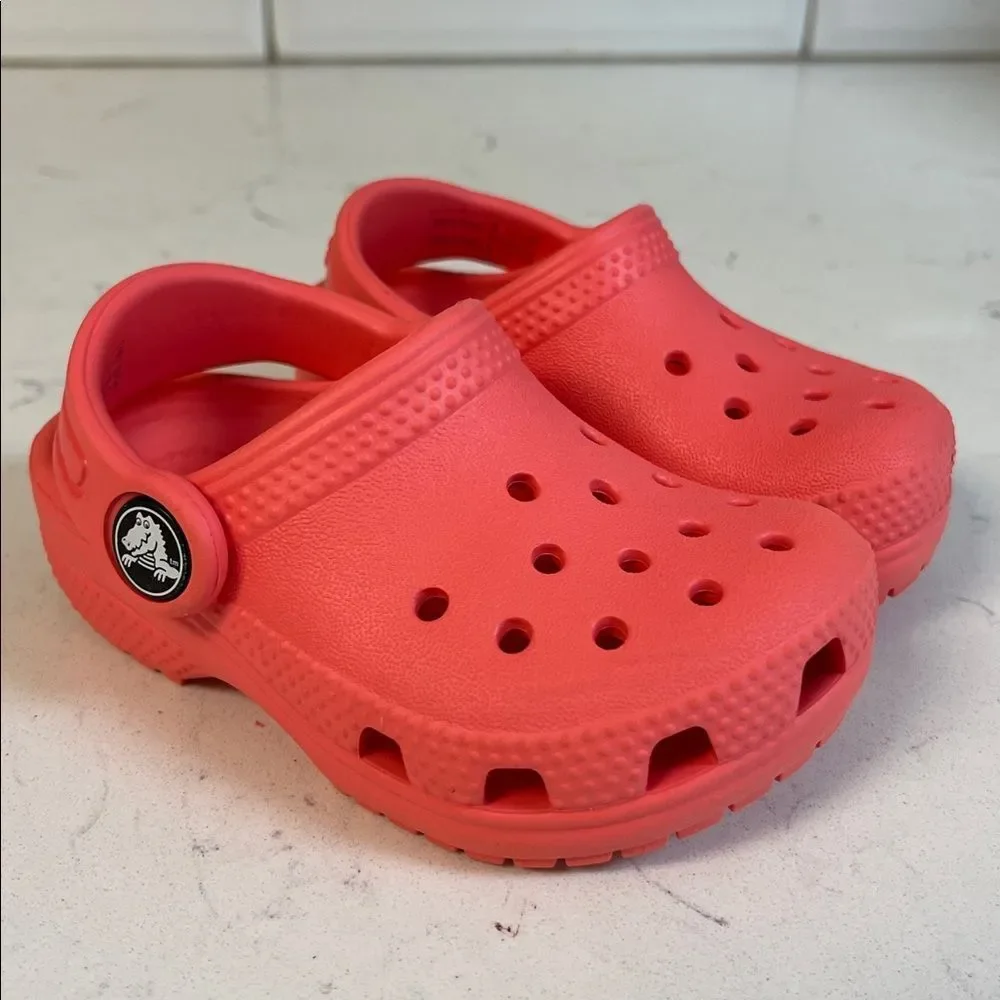 Crocs Toddler Classic Clog Size 5 Coral - Neon Watermelon? Style # 206990